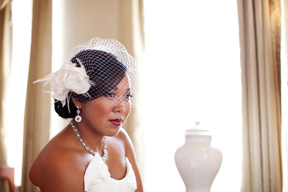 How to Wear a Birdcage Veil with Hair Up Hairstyles