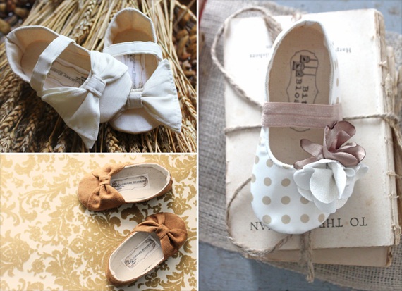 handmade wedding flower girl shoes