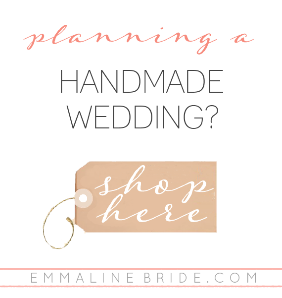 handmade wedding shop | EmmalineBride.com