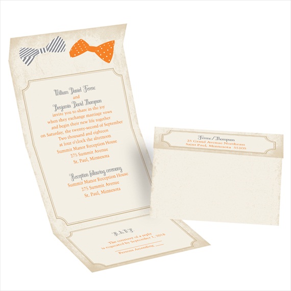 handsome pair - seal and send invitations