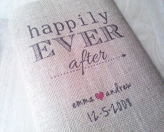 happily ever after burlap knot & nest