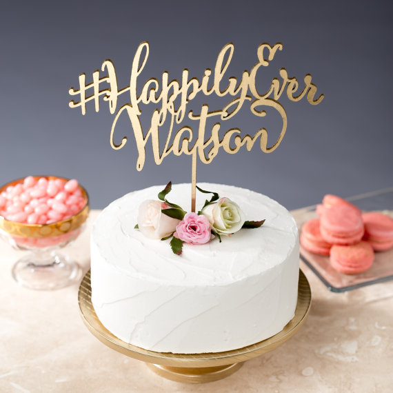 hashtag cake topper 2