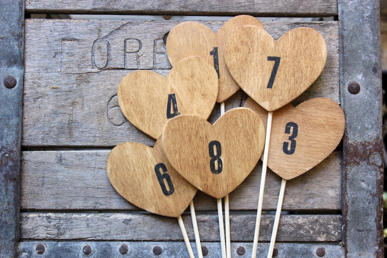 heart table numbers