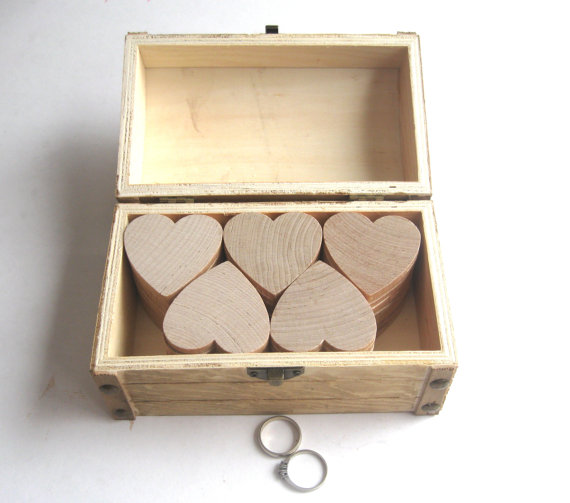 hearts inside wedding wishes box - How to Plan a Western Themed Wedding