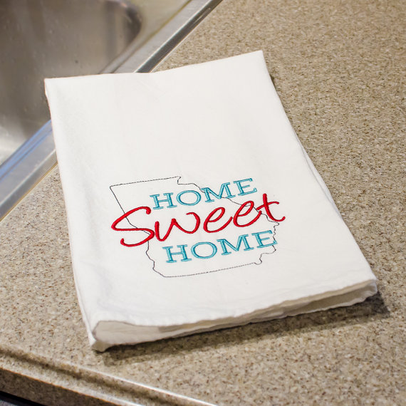 home sweet home tea towel by forshee designs
