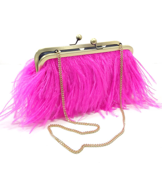 hot-pink-feather-bridal-clutch