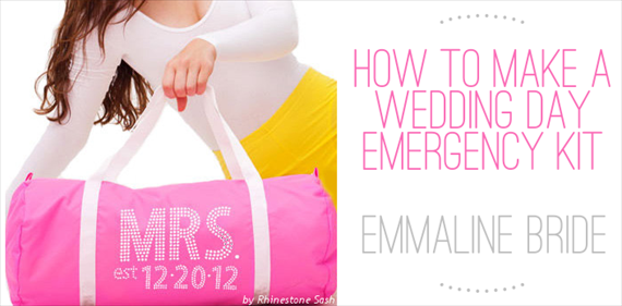 how to make a wedding emergency kit