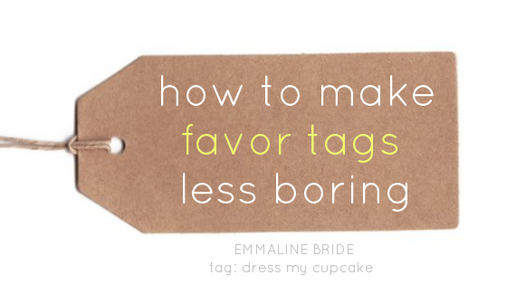 how to make favor tags less boring