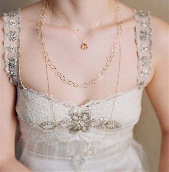 how to wear layered necklaces