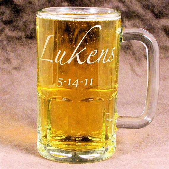 Personalized groomsmen beer mug - Best Groomsmen Gifts