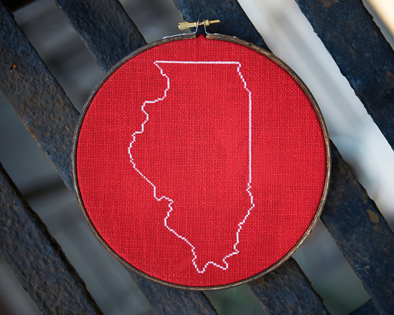 illinois state embroidery hoop