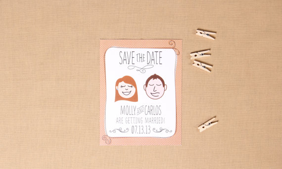 illustrated save the dates