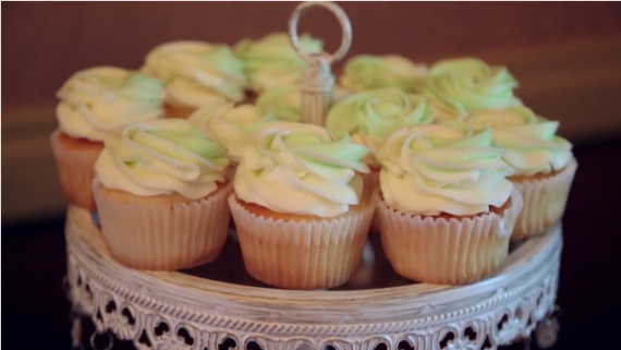 wedding cupcakes at reception