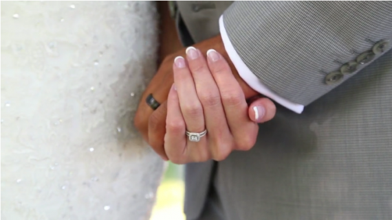 bride and groom, wedding rings
