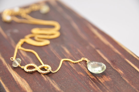 Wedding Jewelry for Mom - infinity necklace (by lillyput lane design co.)