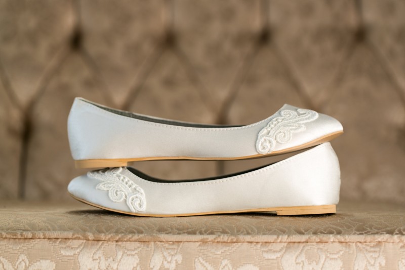 ivory lace heels