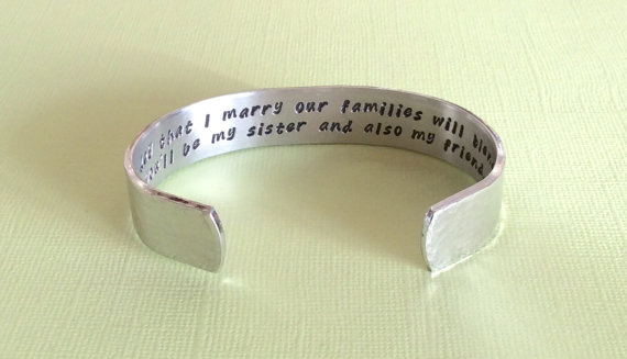 jewelry sister in law bridesmaid gift bracelet