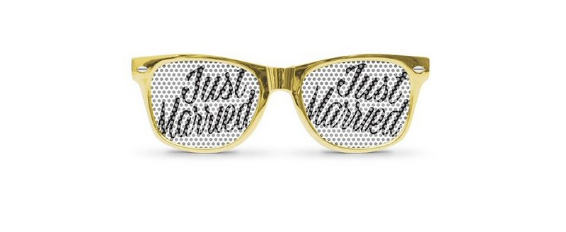 just married sunglasses