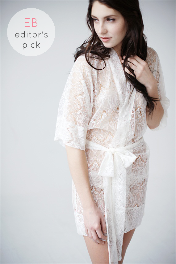 lacy robe - emmaline bride editors pick (by Tessa Kim)