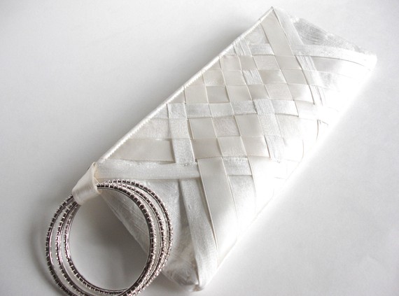 wedding wristlet - lattice keep bag