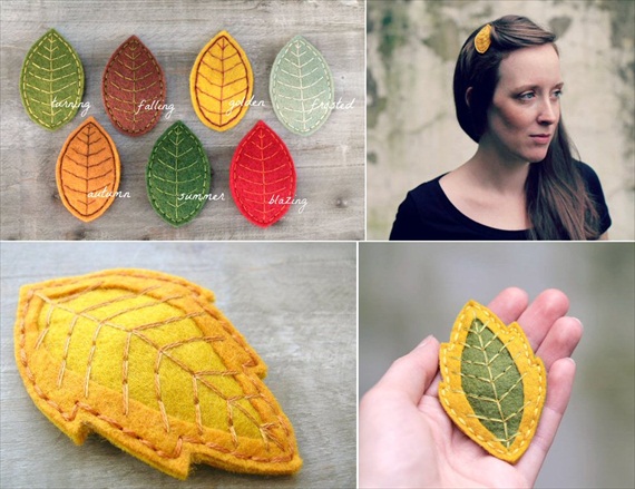 leaf hair accessories