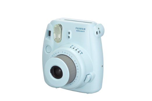 Instant Photo Camera in Light Blue