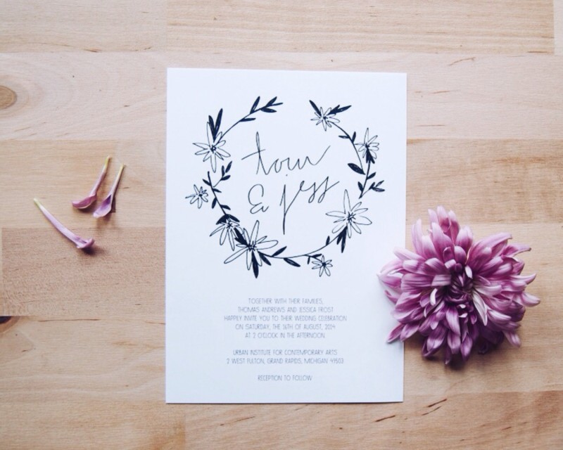 lost and sound daisy wedding invitation | daisy ideas theme weddings