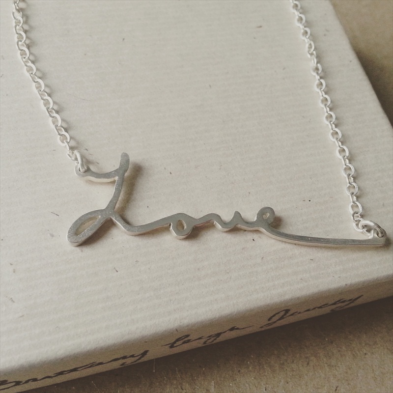 Handwriting Necklace - 'Love'