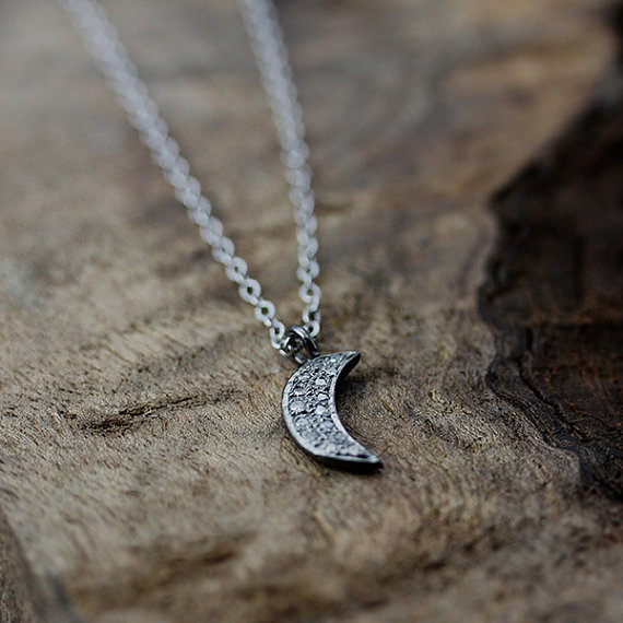 maid of honor gift - moon necklace
