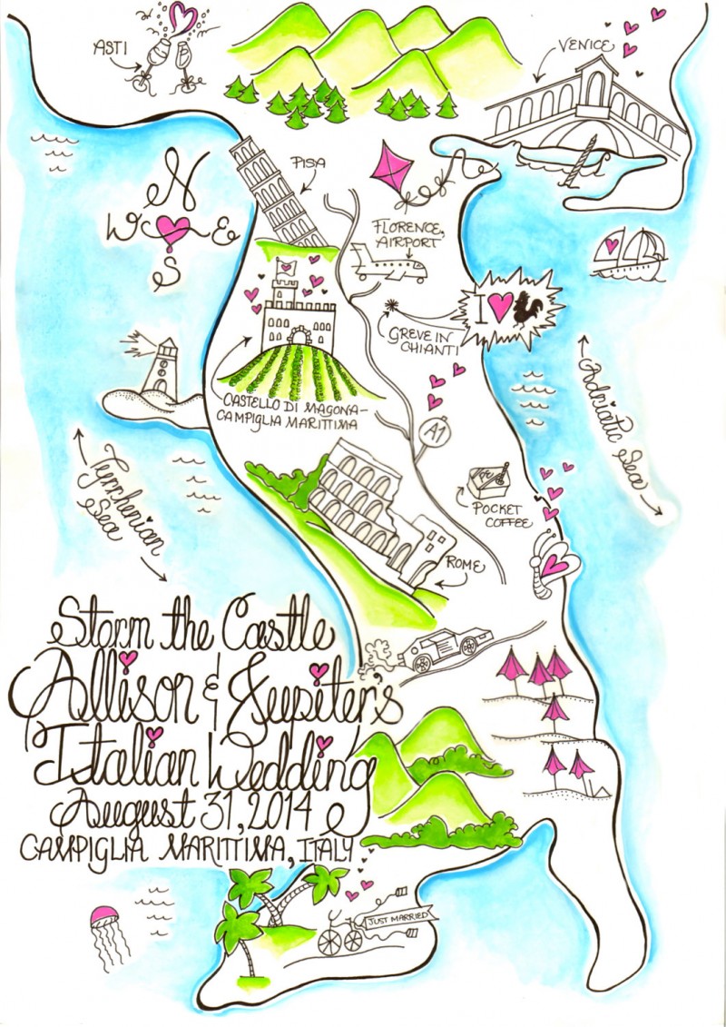 Wedding Map for Guests? | Emmaline Bride Wedding Blog