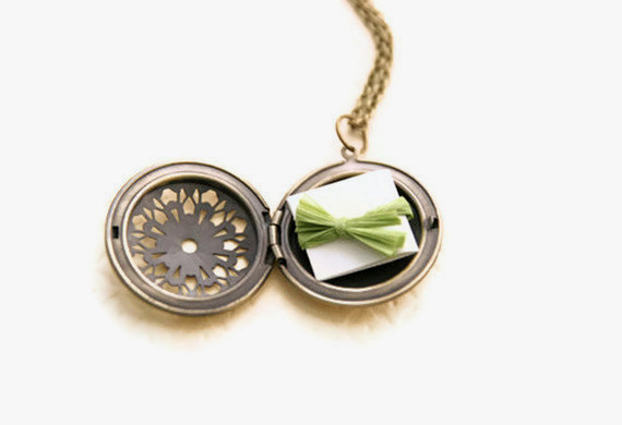 locket with note inside - personalize