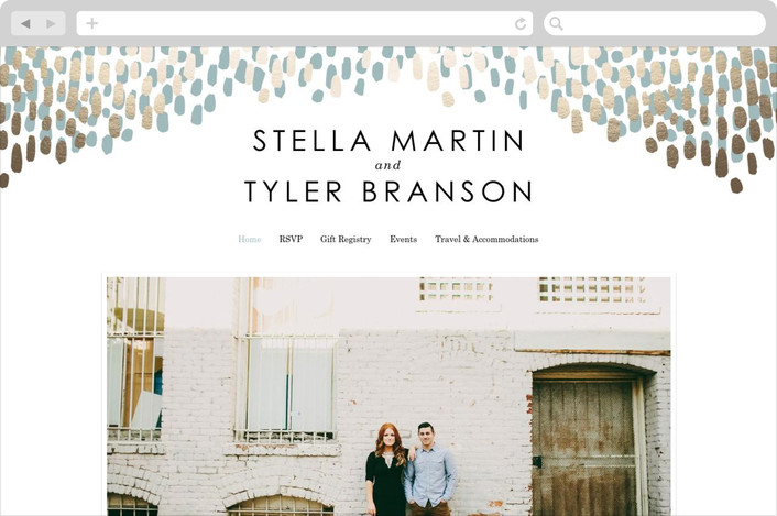 modern wedding website