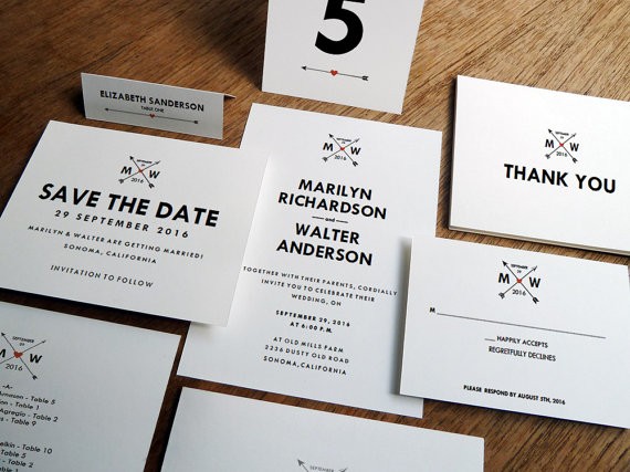 monogram printable wedding invitations