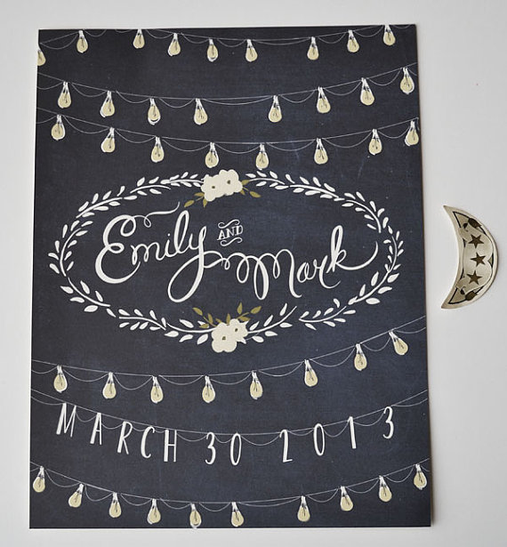 moonlight wedding welcome sign by first snow fall | signs entrance weddings | https://emmalinebride.com/decor/signs-entrance-weddings/