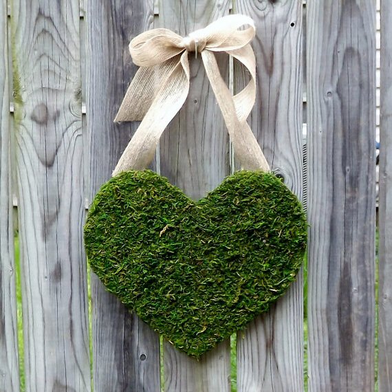 moss covered heart