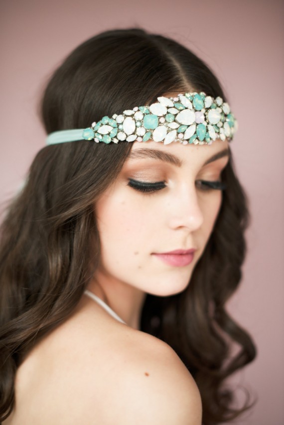 crystal headband | Bridal Headband With Veil via http://emmalinebride.com/bride/bridal-headband-with-veil/