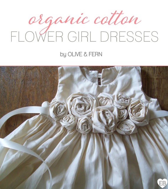 Organic Cotton Flower Girl Dresses