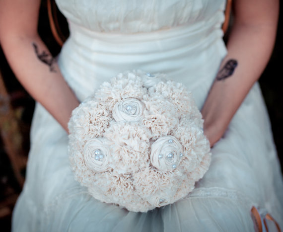 Eco Wedding Ideas - wedding bouquet by autumn and grace bridal