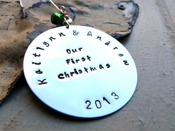 our first christmas mr and mrs ornament by spiritualgems