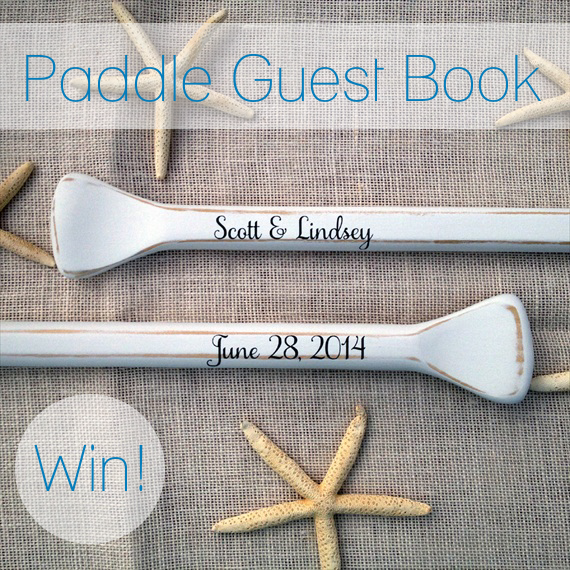 paddle guest book giveaway