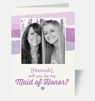Personalized Be My Bridesmaid Cards / Maid of Honor Card