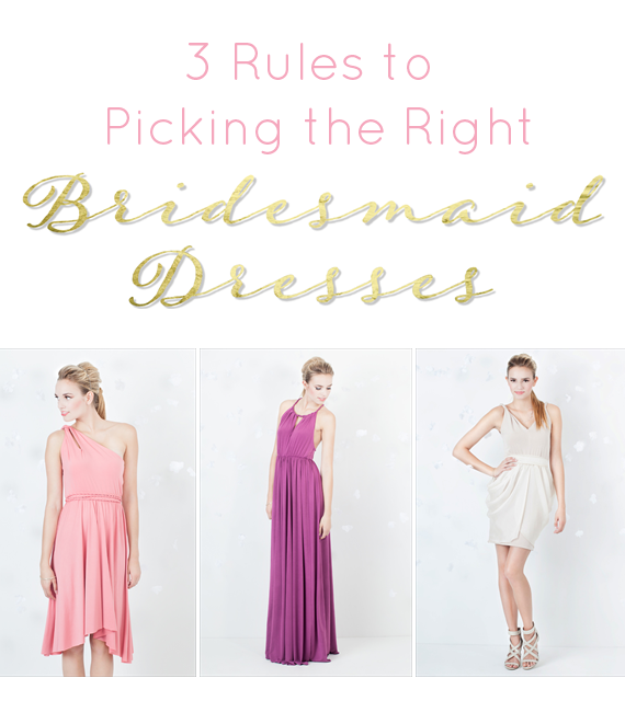 picking the right bridesmaid dresses
