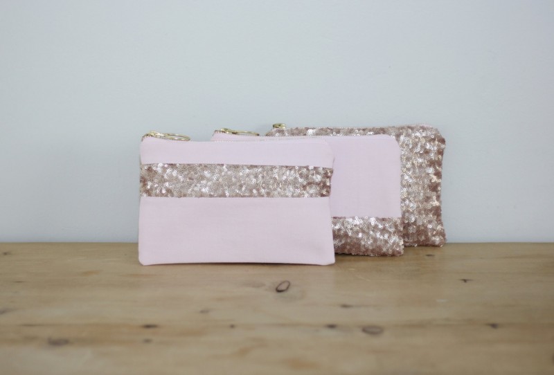 pink sequin clutch purse