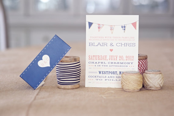 plaid wedding invitations