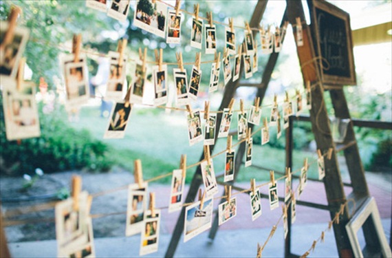 Polaroids at Weddings - polaroid guest book