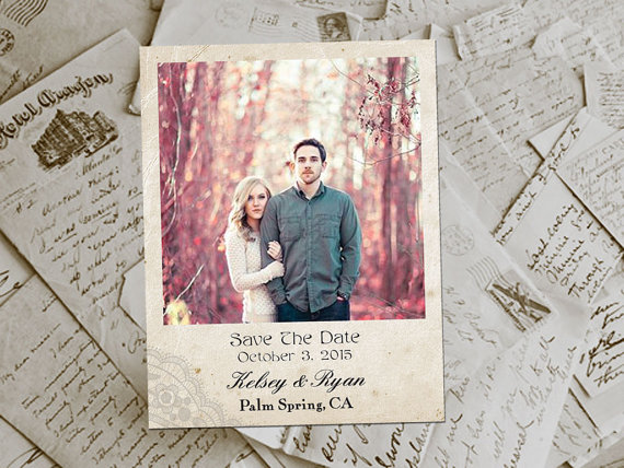 polaroid style save the date magnets - 3 Reasons to Absolutely Send a Save the Date | https://emmalinebride.com/planning/reasons-save-date/