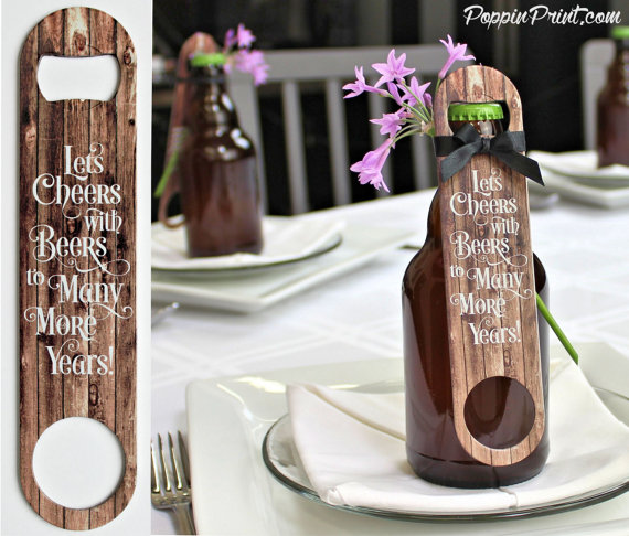 bottle opener favors by poppin print | via favor ideas weddings https://emmalinebride.com/favors/favor-ideas-weddings/