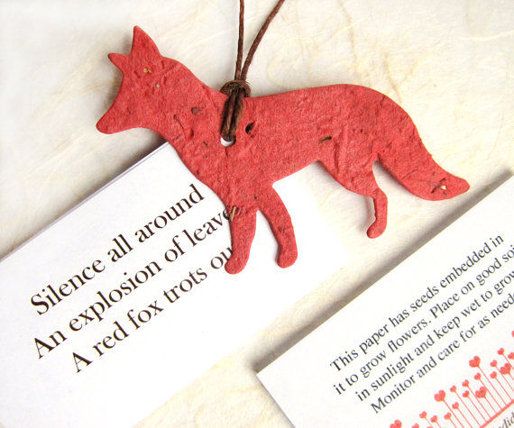 printable fox seed favors by recycledideas