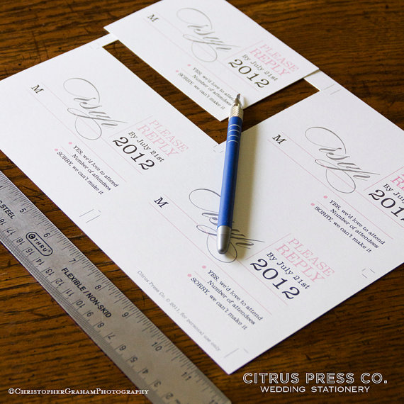 Win a FREE Printable Wedding Invitation (invite by Citrus Press via EmmalineBride.com)