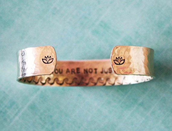 Best Bridesmaid Gifts from A-Z (via EmmalineBride.com) - quote cuff bracelet by zenned out